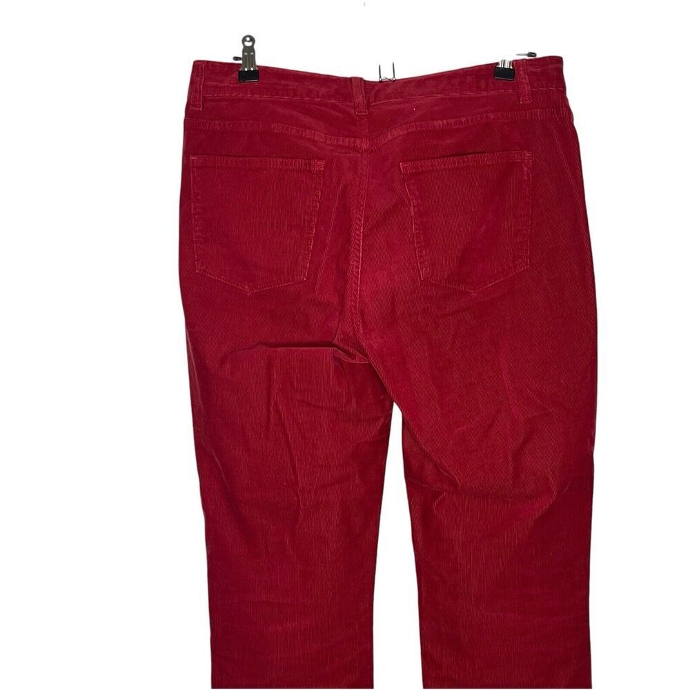 Talbots Heritage Corduroy Pants Women's Size 8 Straight Leg Cotton Stretch Red - Picture 5 of 8